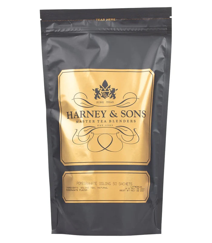 Pomegranate Oolong - Sachets Bag of 50 Sachets - Harney & Sons Fine Teas