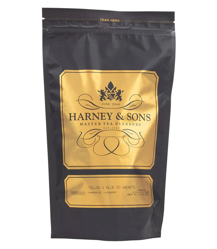 Yellow & Blue - Sachets Bag of 50 Sachets - Harney & Sons Fine Teas