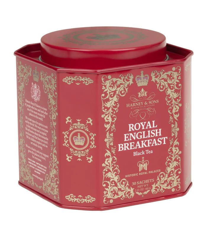 Royal English Breakfast - Sachets HRP Tin of 30 Sachets - Harney & Sons Fine Teas