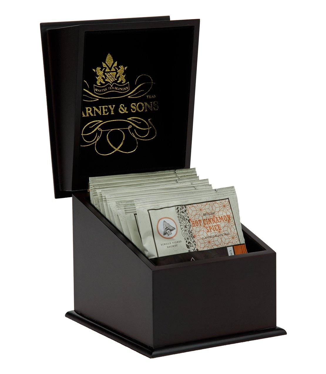 Harney & Sons Sampler - Wooden Tea Chest with Wrapped Tea Sachets - - Harney & Sons Fine Teas