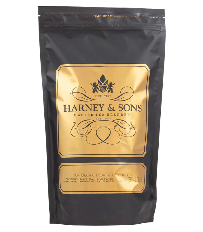 New England Breakfast - Sachets Bag of 50 Sachets - Harney & Sons Fine Teas