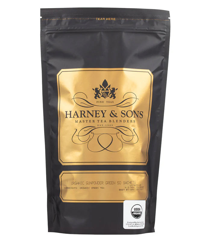 Organic Gunpowder - Sachets Bag of 50 Sachets - Harney & Sons Fine Teas