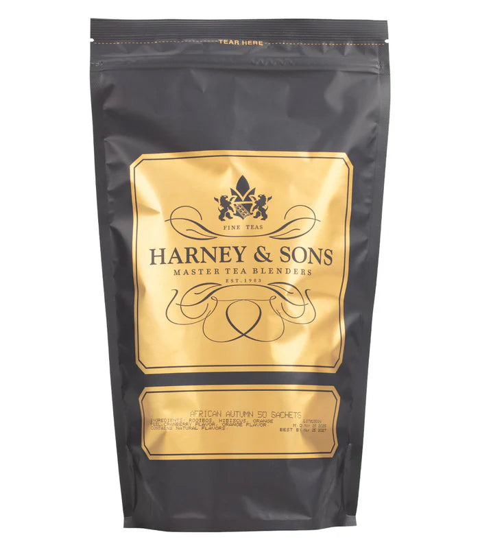 African Autumn - Sachets Bag of 50 Sachets - Harney & Sons Fine Teas