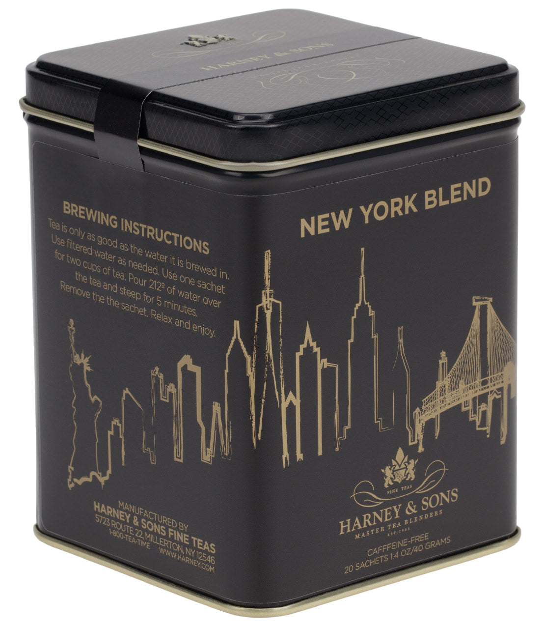 New York Blend - Tin of 20 Sachets - - Harney & Sons Fine Teas
