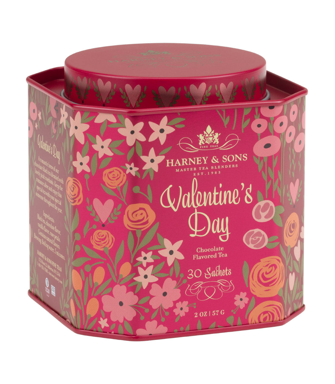 Valentine's Day - Sachet Tin of 30 Sachets - Harney & Sons Fine Teas