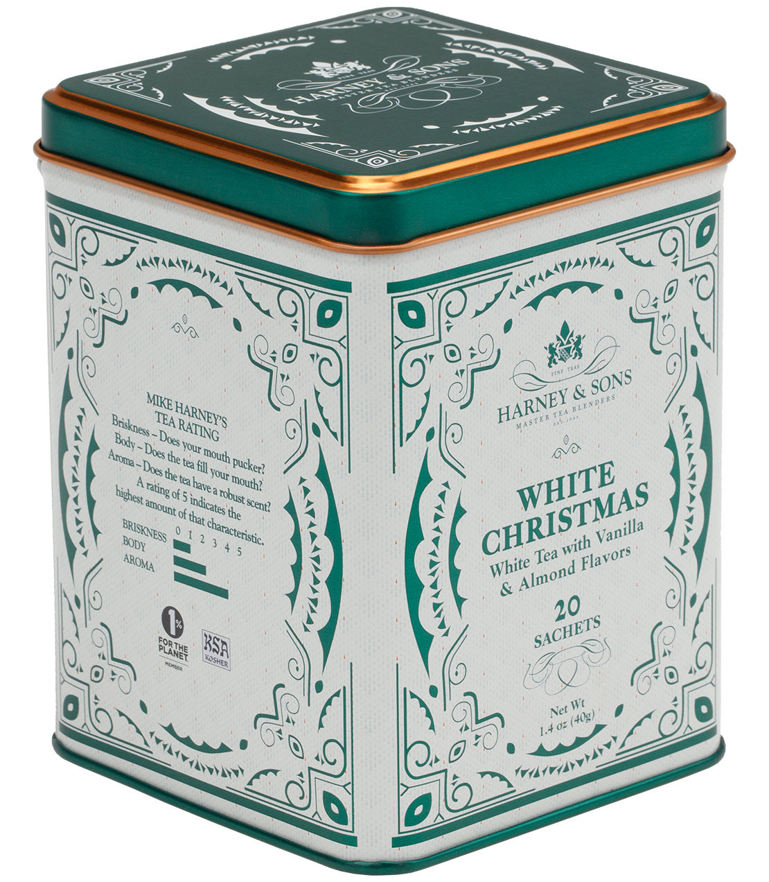 White Christmas - Sachets Tin of 20 Sachets - Harney & Sons Fine Teas