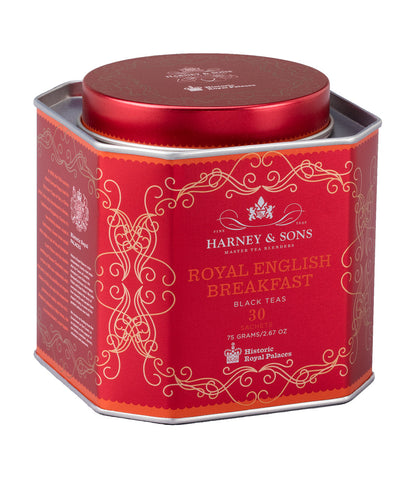 Royal English Breakfast - Sachets HRP Tin of 30 Sachets - Harney & Sons Fine Teas