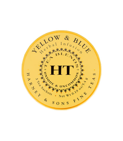 Yellow & Blue - Sachets Tagalong Tin of 3 Sachets - Harney & Sons Fine Teas