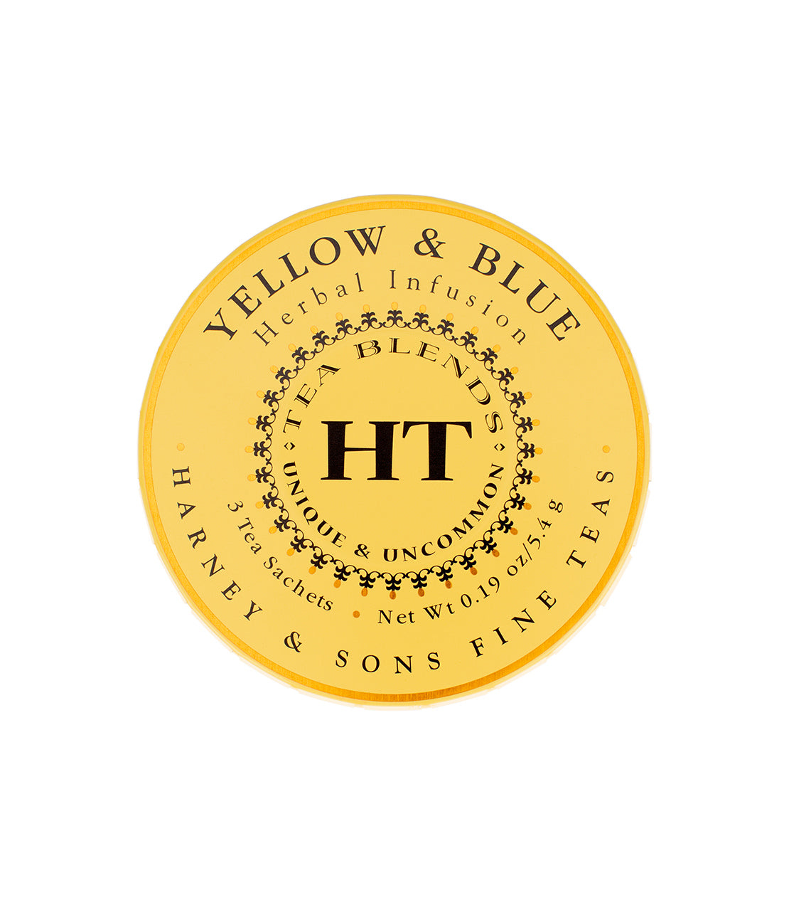Yellow & Blue - Sachets Tagalong Tin of 3 Sachets - Harney & Sons Fine Teas