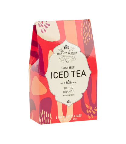 Blood Orange Fruit Tea - Iced Tea Pouches Box of 3 Pouches - Harney & Sons Fine Teas