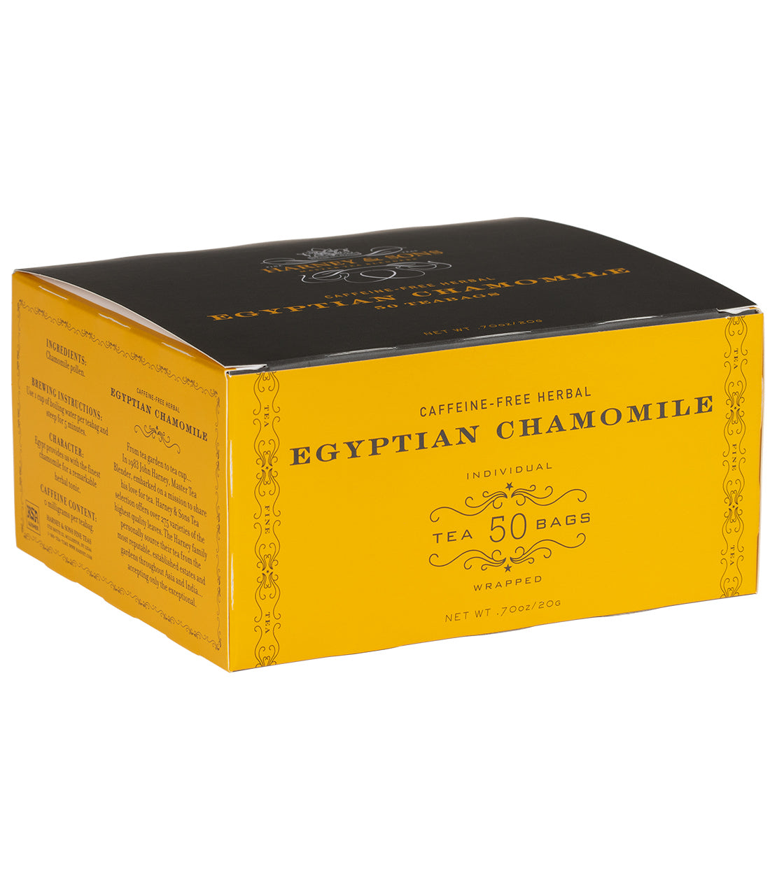 Chamomile - Teabags 50 CT Foil Wrapped Teabags - Harney & Sons Fine Teas