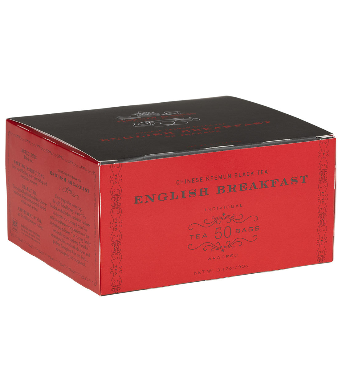 English Breakfast - Teabags 50 CT Foil Wrapped Teabags - Harney & Sons Fine Teas