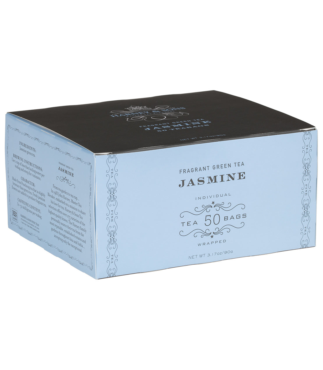 Jasmine Tea - Teabags 50 CT Foil Wrapped Teabags - Harney & Sons Fine Teas