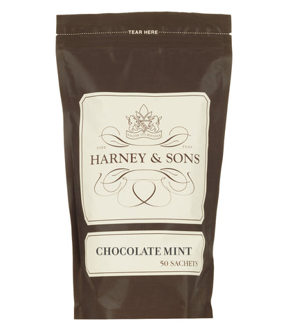 Chocolate Mint - Sachets Bag of 50 Sachets - Harney & Sons Fine Teas
