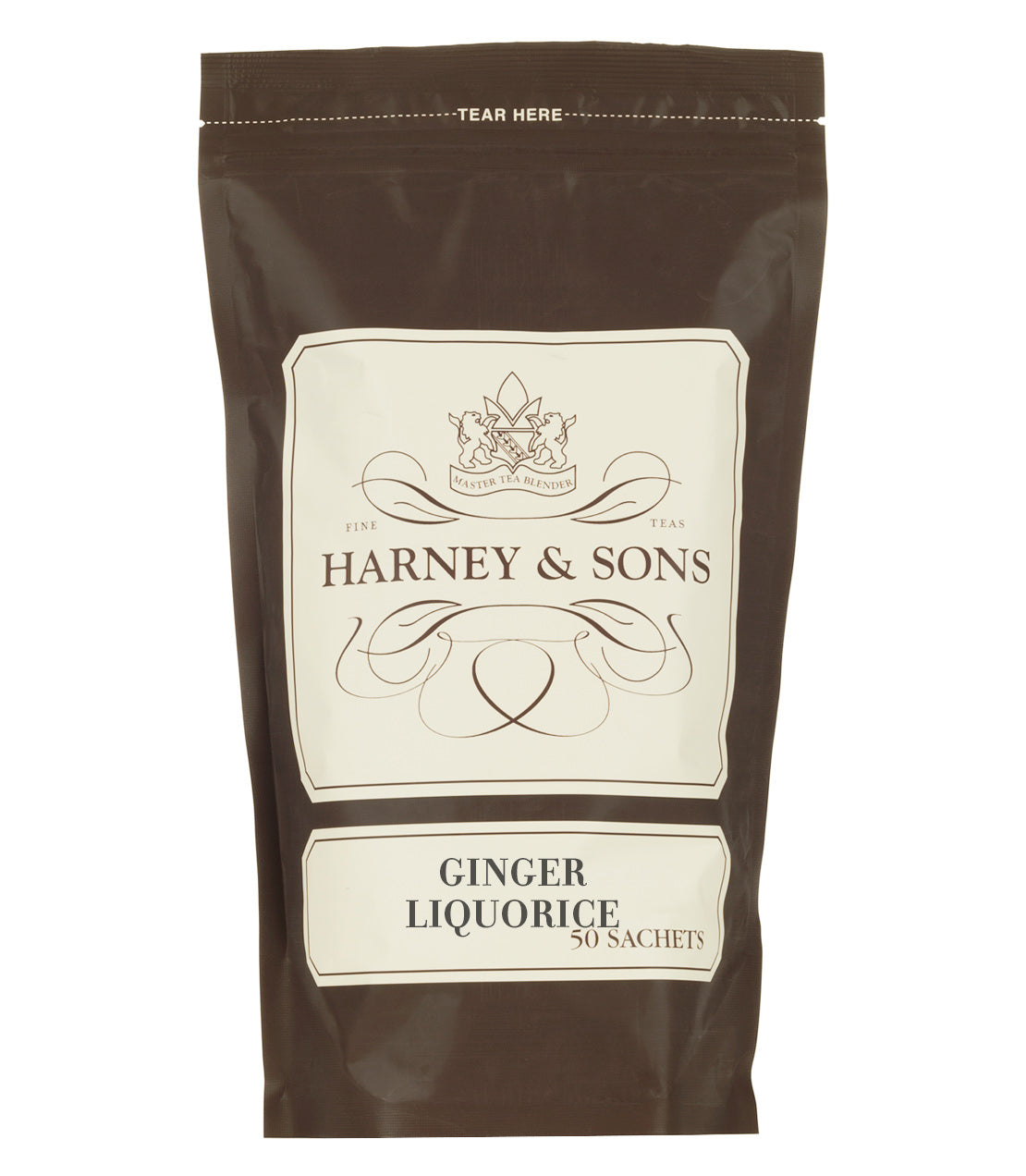Ginger Liquorice - Sachets Bag of 50 Sachets - Harney & Sons Fine Teas