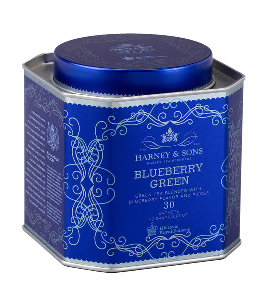 Blueberry Green - Sachets HRP Tin of 30 Sachets - Harney & Sons Fine Teas
