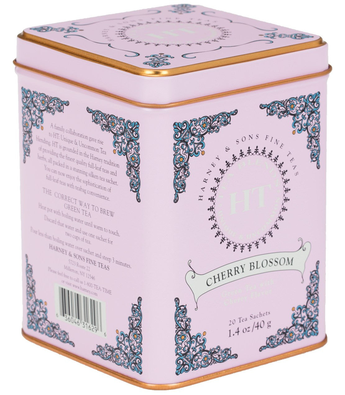 Cherry Blossom - Sachets HT Tin of 20 Sachets - Harney & Sons Fine Teas