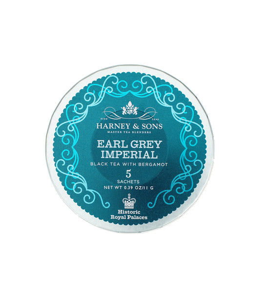 Earl Grey Imperial - Sachets Tagalong Tin of 5 Sachets - Harney & Sons Fine Teas