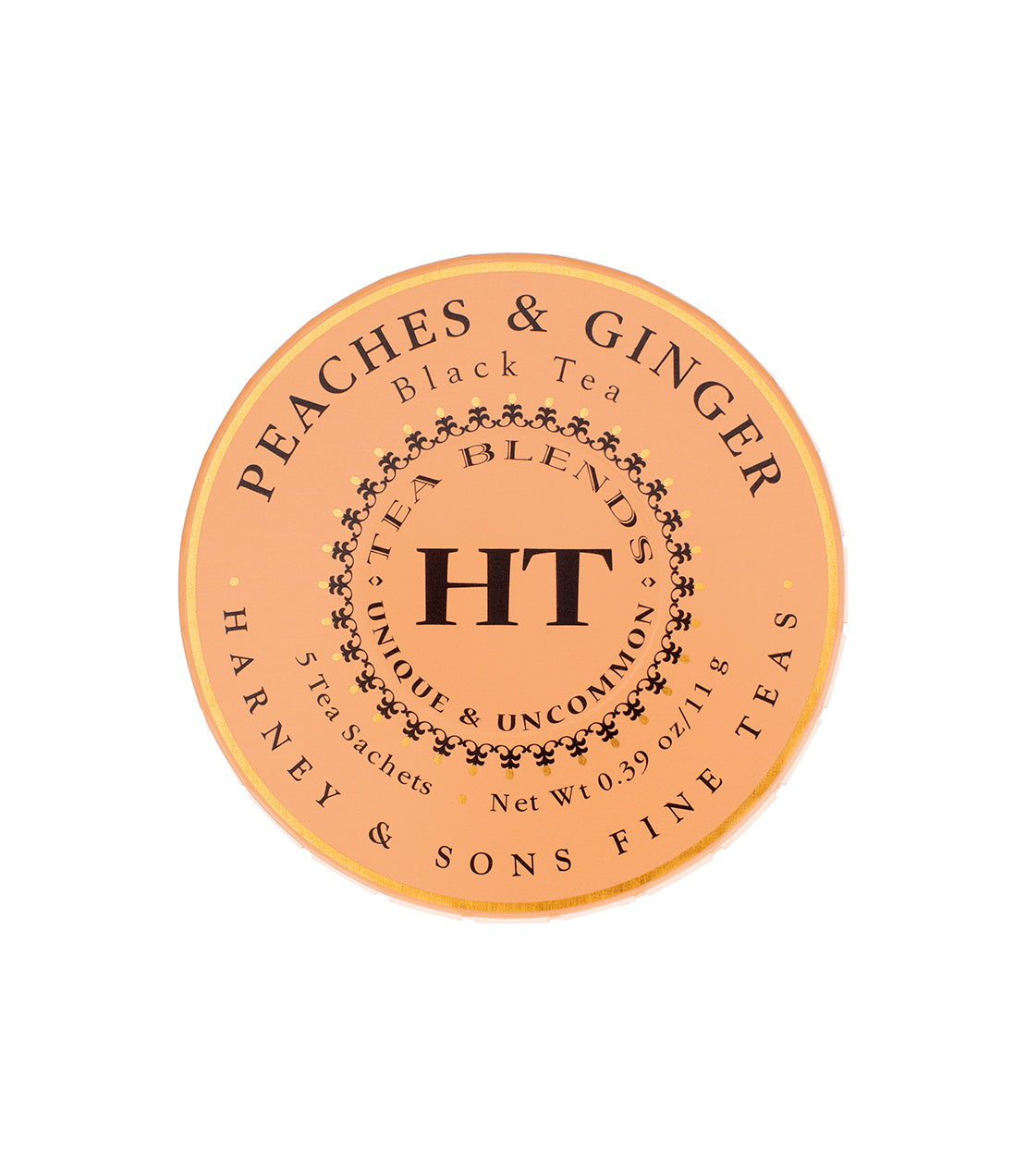 Peaches & Ginger - Sachets Tagalong Tin of 5 Sachets - Harney & Sons Fine Teas