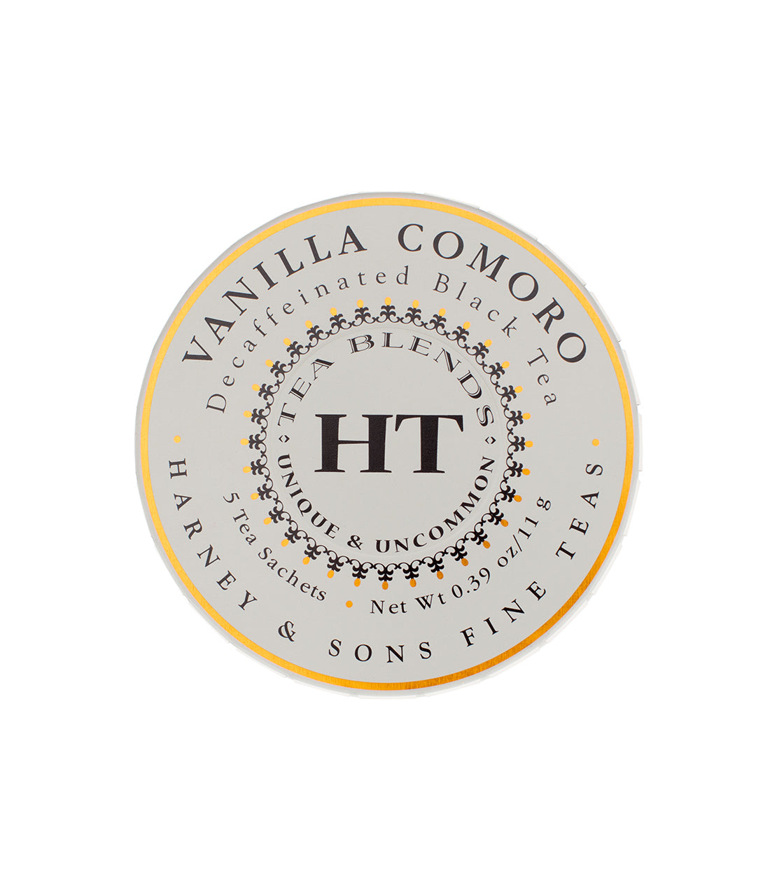 Decaf Vanilla Comoro - Sachets Tagalong Tin of 5 Sachets - Harney & Sons Fine Teas