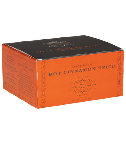 Hot Cinnamon Spice - Teabags 50 CT Foil Wrapped Teabags - Harney & Sons Fine Teas
